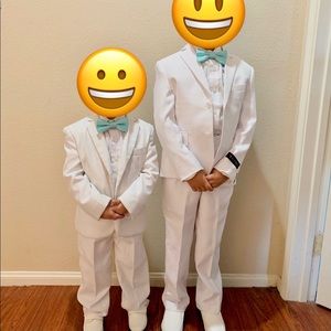 Tazio White 5-piece Boys’ Suits